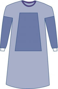 Medline Sirus Nonsterile Fabric-Reinforced Gowns - Sirus Fabric-Reinforced Gown, Size XL - SPT-2102SMSCS