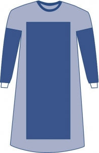 Medline Non-Sterile Poly-Reinforced Eclipse Gowns - Poly Reinforced Gown, Size XL - SPT-2202CS