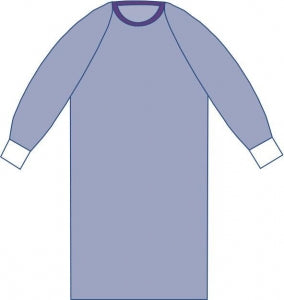 Medline Non-Sterile Non-Reinforced Aurora Surgical Gowns - Aurora Nonreinforced Gown, Raglan, Size XL - SPT-2802CS