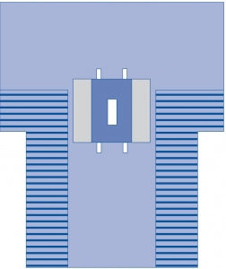 Medline Nonsterile Laparotomy Drapes - Laparotomy T-Drape with Pouches - SPT-3130SCS