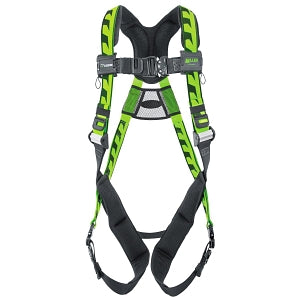 Honeywell Green Miller AirCore Harnesses - Green Miller AirCore Full Body Harness with Back D-Ring, Quick-Connect Leg Strap, Universal Size - ACA-QC/UGN