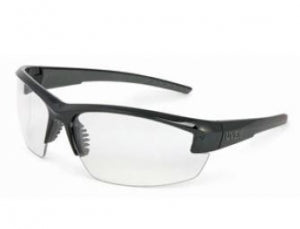 Honeywell Uvex Mercury Glasses with Black and Gray Frame and Antifog Lens - Uvex Mercury Glasses with Black and Gray Frame and Clear Antifog Lens - S1500X