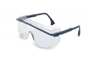 Sperian Protection Uvex Astro OTG 3001 Glasses - Uvex Astro OTG Glasses with Blue Frame and Ultra-Dura Anti-Scratch Clear Lens - S2510