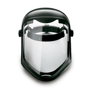 Sperian Protection Uvex Bionic Shield - Bionic Face Shield with Suspension, Clear Polycarbonate, Uncoated Visor, Black Matte Shell - S8500