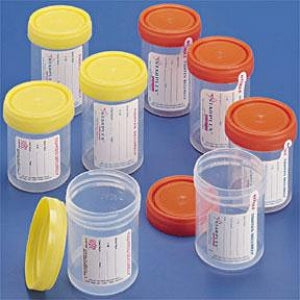 Starplex 90 mL Sterile Container - CONTAINER, 90ML, WM, PP, ORANGE CAP, STER - WB902-1O