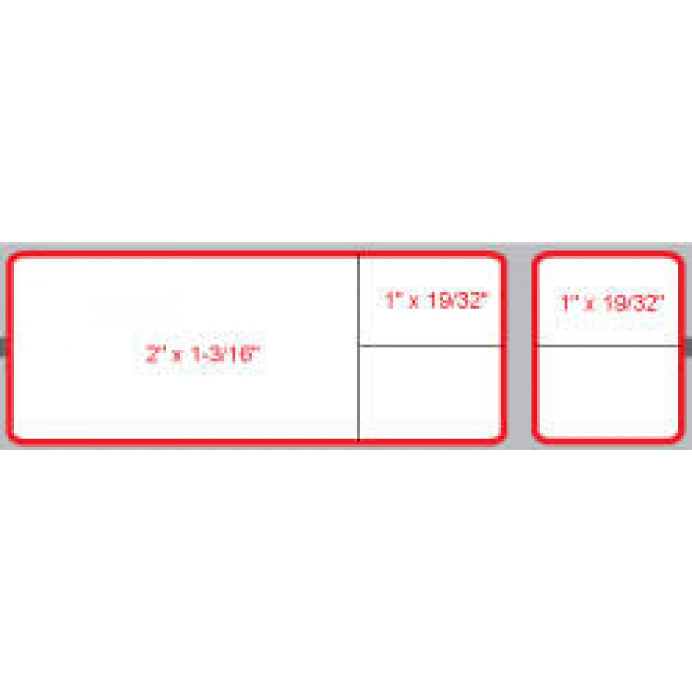 Label Misys/Sunquest Direct Thermal Paper Permanent 1 1/2" Core 4 1/8" X 1 3/16" Red 1200 Per Roll, 8 Rolls Per Case