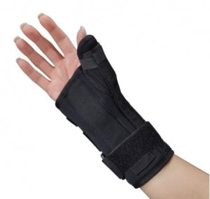 S2S Global Black Foam Wrist & Thumb Splints - Black Foam Wrist and Thumb Splint, Right, Size XL - 1130RXLPP