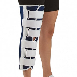 S2S Global Sized Canvas Knee Immobilizers - Blue Canvas Knee Immobilizer, 22" Long, Size L - 1154LPP