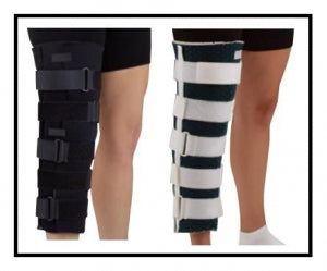 S2S Global Knee Immobilizers - Contoured Knee Immobilizer, Black, 19" Long - 1167PP