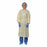 S2S Global AAMI Rated Level 2 Isolation Gowns - Isolation Gown with Thumb Loops and Over-the-Head Style, AAMI Levels 2, Trilayer SMS Material, Yellow, Size XL - 2347