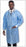 S2S Global PremierPro Disposable Lab Coats - PremierPro Disposable Lab Coat, SMS, Knit Collar and Cuffs, Blue, Size M - 26123