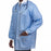 S2S Global PremierPro Fluid-Resistant Disposable Lab Jacket - PremierPro Fluid-Resistant Disposable Lab Jacket with Knit Collar and Cuffs, Blue, Size S - 2712