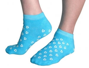 S2S Global Slipper Socks - Double-Tread Slipper Sock, Light Blue, Size M - 2912