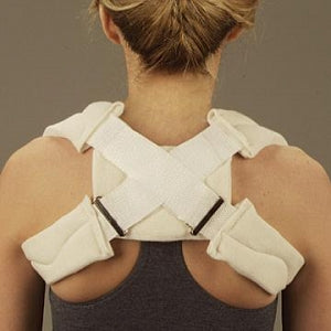 DeRoyal Heavy-Duty Clavicle Straps - Foam Clavicle Straps with Cotton Cover, Pediatric - 3004-12