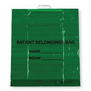 S2S Global Patient Belongings Bags - Patient Belongings Bag, Rigid Handle, Green - 6728