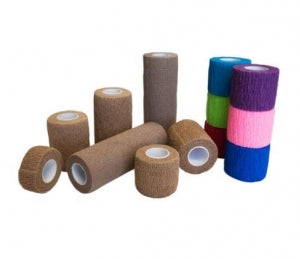 S2S Global PremierPro Cohesive Bandages - Cohesive Bandage, Coflex, Latex, Tan, 2" x 5 yd. - 8972