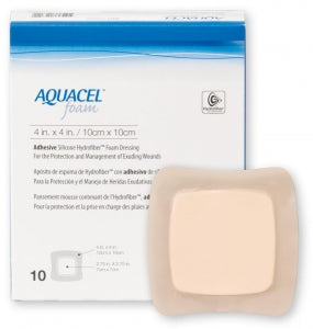 Convatec Aquacel Adhesive Foam Dressings - Aquacel Foam Adhesive Dressing, 4" x 4" - 420680