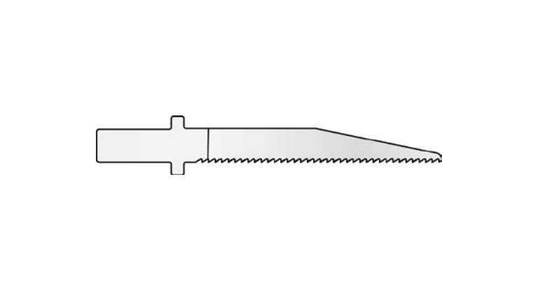 MicroAire Surgical Reciprocating Saw Blades - Reciprocating Saw Blade, Offset, Large, 6.4 mm x 47.5 mm x 1 mm - SR251