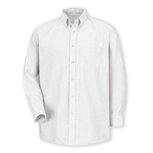 Vf Workwear-Div / Vf Imagewear (W) Men's Executive Button Down Shirts - Men's Oxford Long-Sleeve 60% Cotton/40% Poly Dress Shirt, White, Size 15" x 32" - SR70WH15X32