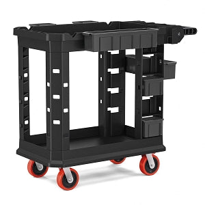 Medline Co-Label Heavy-Duty Utility Carts - PLASTIC UTILITY CART, HD, 19X37 S - 145652