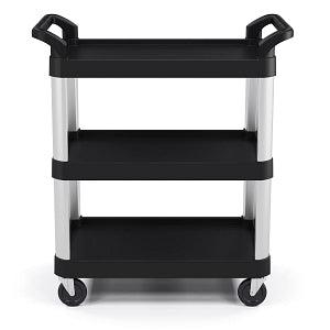 Medline Co-Label Three-Shelf Serving Carts - Restaurant Service Cart, 3 Shelf, 20" x 30" - RC2030