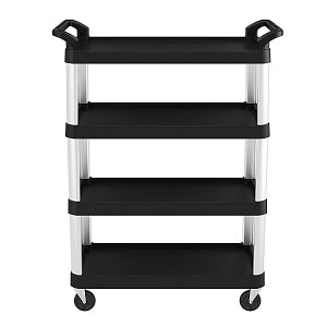 Medline Co-Label Four-Shelf Serving Cart - RESTAURANT / SERVICE CART - 4 SHELF 20X40 - RC4S2040