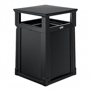 Suncast Outdoor Trash Cans - TRASH CAN, OUTDOOR, 35GAL, BLK RESIN - RMCC3501NRB