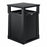 Suncast Outdoor Trash Cans - TRASH CAN, OUTDOOR, 35GAL, BLK RESIN - RMCC3501NRB