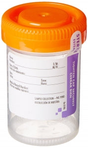 Samco Narrow Mouth Bio-Tite Specimen Containers - DBD-CONTAINER, SPECIMEN, 90ML, ORANGE CAP, S - 02 0016