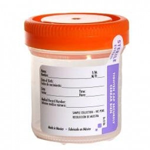 Samco Wide Mouth Bio-Tite Specimen Containers - Specimen Container, 90 mL, Orange - 02 1090