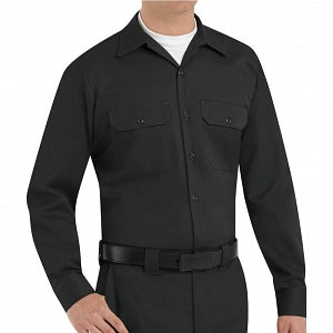 Vf Workwear-Div / Vf Imagewear (W) Long Sleeve Utility Work Shirt - Utility Work Shirt, Long Sleeves, Black, Size 5XL - ST52BK5XL