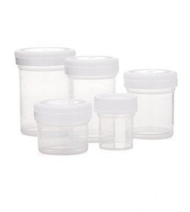 Statlab Medical Products Screw Top Specimen Containers w/Lids - CONTAINER P / P 180 ML 200/CS - CT7068