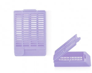 Statlab MedicalProduct Hinged Lid Frnt Tab Embedding Cassettes - CASSETTE, EMBED, HINGED, W/LID, LILAC, 500/BX - HC111