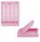 Statlab Medical Products Slim Embedding Cassettes Hinged Lid - CASSETTE, SLIM, HINGED, TAPED, PINK, 2000/CS - M509-3T