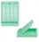 Statlab Medical Products Slim Embedding Cassettes Hinged Lid - CASSETTE, EMBED, SLIM, HINGED, TAPED, GREEN - M509-4T