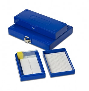 Statlab Medical Products HDPE Foam Slide Boxes - BOX, SLIDE, 100 SLIDE, FOAM, BLUE, 12/CS - SBF100-B