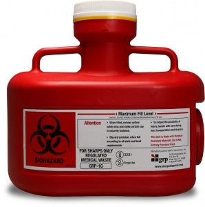 Statlab Medical Products Non Mail Back Sharps Containers - CONTAINER, SHARPS, NON MAIL-BACK, RED, 1GAL - SHRP-1GAL