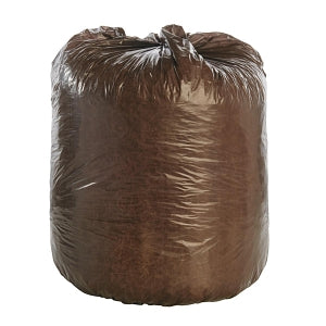 Stout Controlled Life-Cycle Plastic Trash Bags - Controlled Life-Cycle Plastic Trash Bag Liners, Brown, 39 gal., 1.1 mil, 33" x 44" - G3344B11