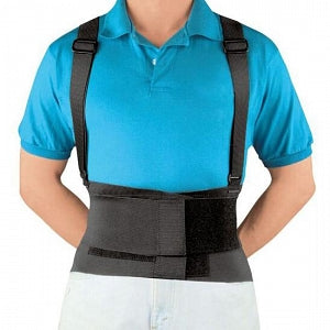 Scott Specialties Lumbar Support with Suspenders - Lumbar Support with Suspenders, Black, Size 3XL - 0152 BLA 3X