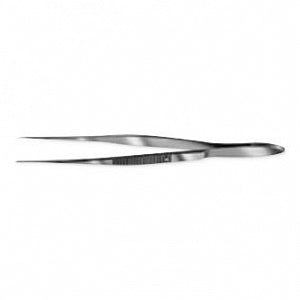 Bausch and Lomb Valeant Straight Dressing Forceps - Straight-Tip Heavy Serrated Forceps, 12 mm, 4.1" Overall - E1404