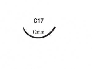 Surgical Specialties Rev Cutting Absorbable Plain Gut Suture - Gut Suture, Plain, Size 5-0, 18" - 535B