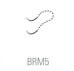 Surgical Specialties Sharpoint Microsutures Nylon Sutures - Nylon Monofilament Black Nonabsorbable Double-Armed Suture with 5 mm Bi-Curve M. E.T. BRM-5 Needle, 2.5 cm Long, Size 10-0 - AA-1824