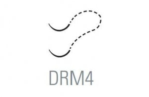 Surgical Specialties Sharpoint Microsutures Nylon Sutures - Nylon Monofilament Black Nonabsorbable Double-Armed Suture with 6 mm 3/8 Circle M. E.T. DRM-4 Needle, 2.5 cm Long, Size 10-0 - AA-2507