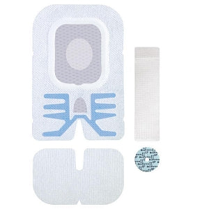 Centurion Medium SorbaView SHIELD Integrated Securement Dressings - SorbaView SHIELD Integrated Securement Dressing with Adhesive-Free Zone and BIOPATCH, 3.75" x 5.5" - SV353AFBPXT