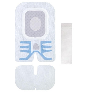 Centurion Medium SorbaView SHIELD Integrated Securement Dressings - SorbaView SHIELD Integrated Securement Dressing with Adhesive-Free Zone in Window, 3.75" x 5.5" - SV353AFXT