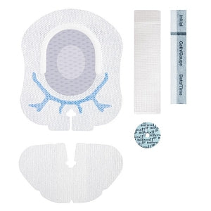 Centurion SorbaView SHIELD Dressings with Adhesive-Free Zone - SorbaView SHIELD Integrated Securement Dressing with Adhesive-Free Zone and BIOPATCH, 3.75" x 6.25" - SV430AFBPXT