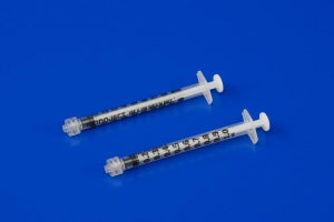 Cardinal Health Monoject 1 mL Luer Lock Syringes - Monoject 1 mL Tuberculin Syringe, Luer Lock Tip, No Cap Tip - 1180100777