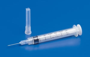 Cardinal Health Sterile Rigid Pack 3-mL Syringes - SYRINGE, W/NEEDLE, 3ML, 25GX5/8", LL - 8881513512