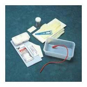 Cardinal Health Dover Urethral Catheterization Trays - Urethral Catheter Tray, Red Rubber Catheter, 14 Fr - 8887600057