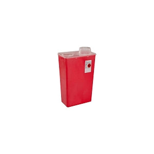 Cardinal Sharps-A-Gator Sharps Containers with Chimney Top - Sharps-A-Gator Sharps Container with Chimney Top, Red, 14 qt. - 8881676434